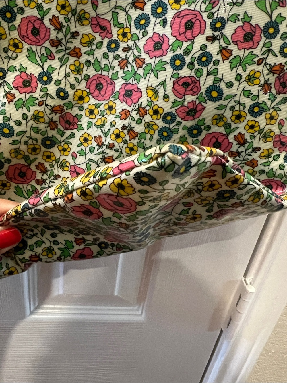 Liberty of London for Target Pink Floral Oilcloth Tote Bag - Picture 7 of 11